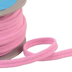 Bobine 20m double cordon fils 10mm rose clair
