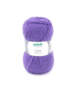 Fil à tricoter LISA PREMIUM UNI - Grundl 43 Violet