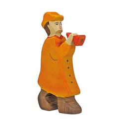 Figurine Crèche de Noël - Berger avec flûte - Holztiger