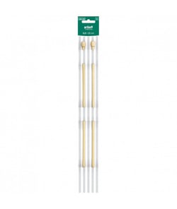 Aiguilles à tricoter 35 cm en bambou De Luxe N°3 à 8 - Grundl taille n°3