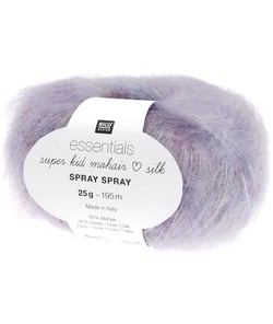 Essentials Super Kid Mohair Loves Silk Spray Spray- 25gr - de Rico Design : Légèreté et élégance dans chaque maille 02 Icecream