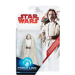 Figurine star wars force link 2.0 : luke skywalker 9.5 cm - maitre jedi - hasbro - c1509