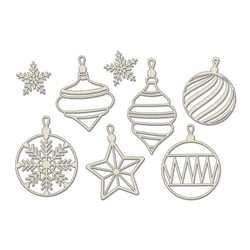 Clipboard, embellissement carton Fabrika Décoru BOULES DE NOEL 623
