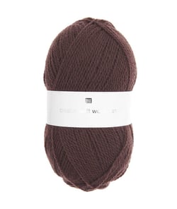 Fil de laine à tricoter Creative Soft Wool Aran - 100GR - Rico Design 032 Marron Moka