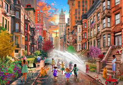 Puzzle 1000 pièces - Journées d'Eté Chaudes à New York - Bluebird Puzzle