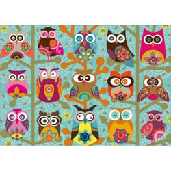 Puzzle hiboux rigolo sous toutes leurs formes 500 pieces - collection smileys - educa - 19006