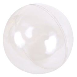 LOT 5 BOULES PLASTIQUE CRISTAL FILMEES - 100
