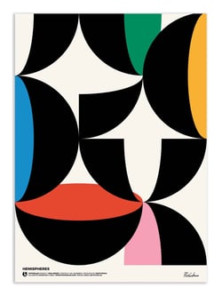 Affiche 50 x 70 cm -  Hemispheres - Posterlad