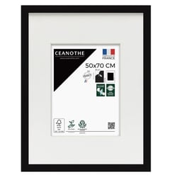 Cadre photo Wild noir 50x70 cm avec passe-partout 30x40 cm
