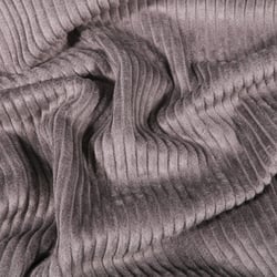 Tissu Velours côtelé uni Gris