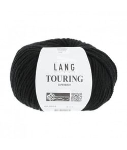Pelote de laine à tricoter TOURING - Lang Yarns 04 Noir