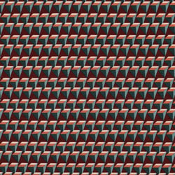 Tissu Popeline de Viscose extensible Triangles 3D sur fond Bordeaux