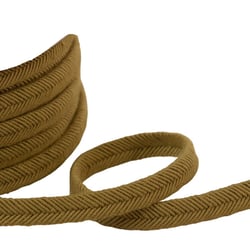 Bobine 20m double cordon fils 10mm beige/marron clair