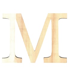 Lettre M - 19 cm - bois - Artemio