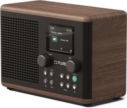 Radio numérique PURE Classic H4 - Bois - Noir café/noyer - 20 x 11,7 x 14 cm
