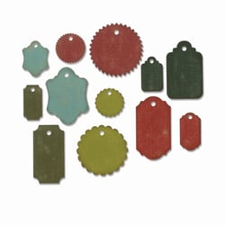Matrices de découpe - Étiquettes - 12 dies Thinlits - Tim Holtz - Sizzix