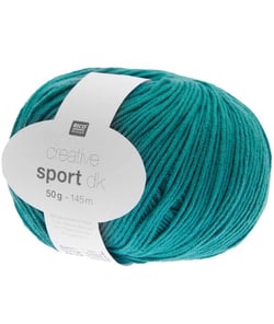 Coton à tricoter CREATIVE SPORT DK - Rico Design 032 Turquoise bleu