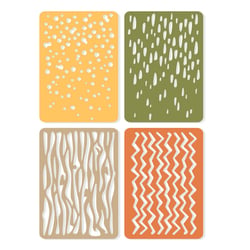 Matrices de découpe - Fonds Infinite doodles #2 - 4 dies Thinlits - Sizzix