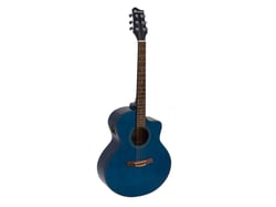 DIMAVERY Guitare Folk STW-90 Bleu