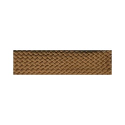 Disquette Tresse simili cuir marron