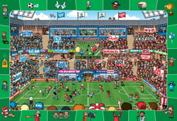 Puzzle 100 pièces - Find Me - Football - Eurographics