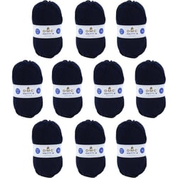 10 pelotes - 100% acrylique - Marine - 971 - 50g - 140m - DMC - Knitty 4 - Tricot