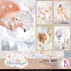 12 papiers scrapbooking carterie 30 x 30 cm Ciao Bella DREAMLAND