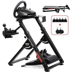 Support volant réglable GTPLAYER - Métal - Noir rouge - H 68,5 à 80 cm