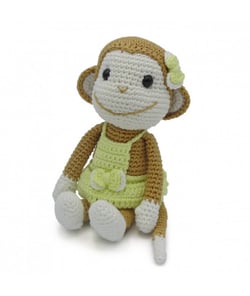 Kit Crochet Nikki le singe - Amigurumi Hardicraft Jaune