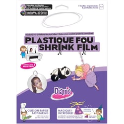 PLASTIQUE FOU DIAM'S 5 feuilles : Blanc imprimable recto verso