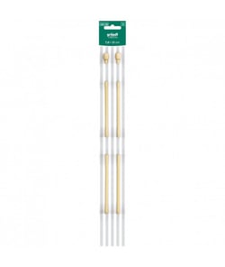 Aiguilles à tricoter 35 cm en bambou De Luxe N°3 à 8 - Grundl taille n°7