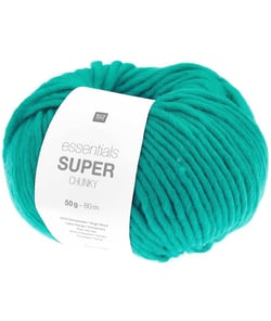 Laine à tricoter Essentials Super Chunky 50 gr - Rico Design 023 Vert Turquoise