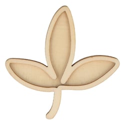 Décoration en bois 18 feuilles