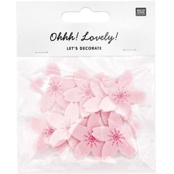 Confettis fleur de cerisier - feutrine rose