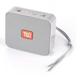 Mini Enceinte Bluetooth Portable Sans Fil USB Autonomie 1.5h Vert Argent YONIS