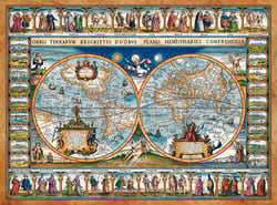 Puzzle 2000 pièces - Carte du Monde, 1639 - Castorland