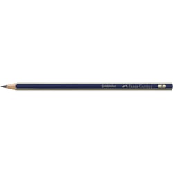 Crayon graphite artiste Goldfaber - Faber-Castell - Hexagonal - Dureté F - Lot de 12
