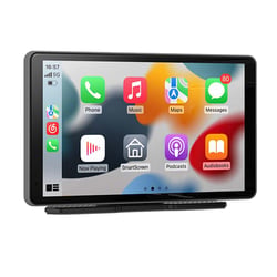 URBAN FACTORY Écran CarPlay Android Auto Tactile 7 Pouces pour GPS Appels et Messages Noir