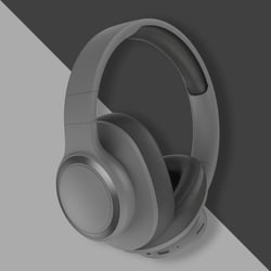 Casque Audio Bluetooth Sans Fil Réduction De Bruit 49h Autonomie Couleur Abricot Gris YONIS