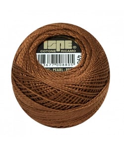 Coton perlé ISPE N°8 - 10GR - Distrifil 490 Chocolat