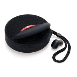 Enceinte Bluetooth 2-en-1 & Casque Sans Fil Autonomie 10m Fonction Mains-Libres FM Noir YONIS