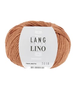 Pelote de lin à tricoter Lino - Lang Yarns 75 Orange