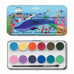 Palette aquarelle sous la mer