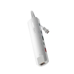 LinQ Hub Multiport Pro 6-en-1 HDMI 4K USB-C Power Delivery 140W 10Gbps Gris