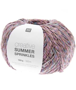 Pelote de coton Creative Summer Sprinkles - 100Gr - Rico Design 005 Violet Blossoms
