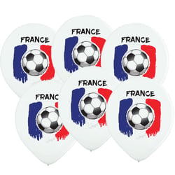 6 Ballons Drapeau France Ballon de Foot