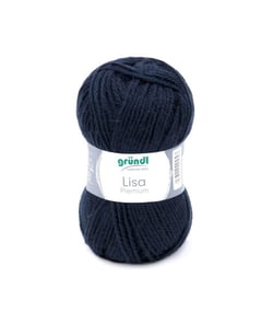 Fil à tricoter LISA PREMIUM UNI - Grundl 19 Bleu