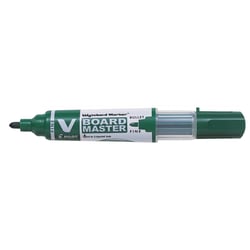 Lot de 10 Marqueurs Effaçable Rechargeable VBOARD MASTER Pointe Ogive Fine Vert PILOT