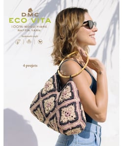Livre de modèles en fil Eco Vita Raffia - 4 modèles - DMC Blanc