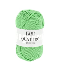 Fil à tricoter 100% coton QUATTRO - Lang Yarns 216 Vert